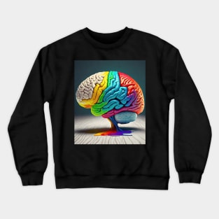 Multicolored brain Crewneck Sweatshirt